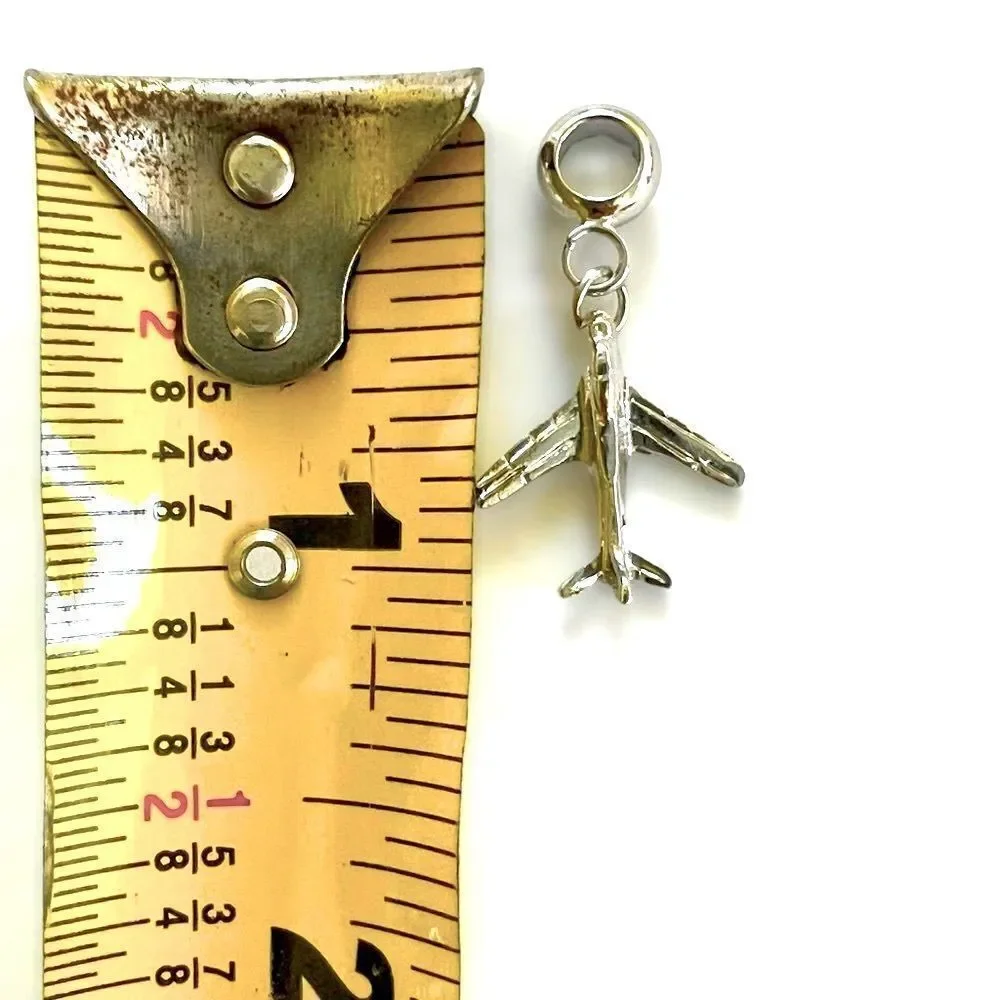 Airplane Silver Charm  - Picture 4 of 4